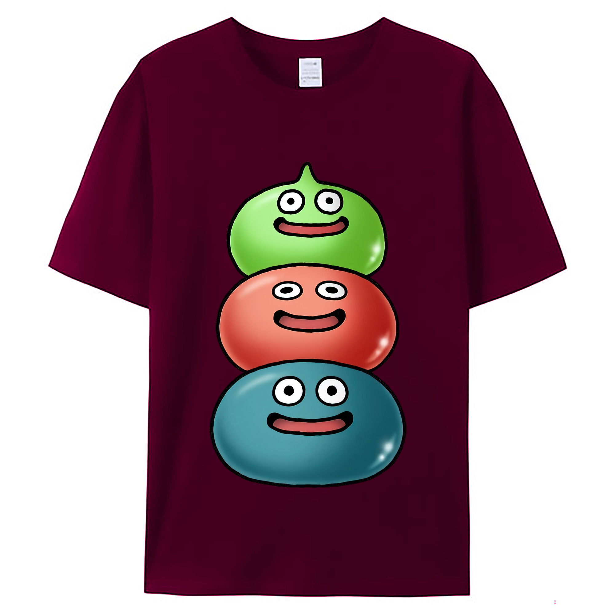 （画像用） ドラゴンクエスト Doragon Kuesuto Dragon Quest レディースカジュアルプリントTシャツ（綿100％）